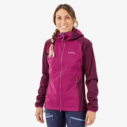 softshell de alpinismo y montana cortavientos mujer simond alpinism light